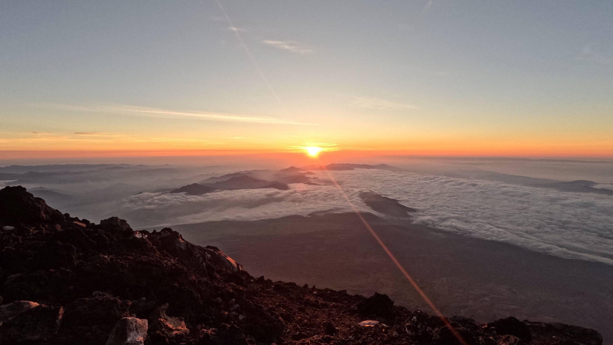 富士山御來光日出瞬間｜爬富士山就是為了這個御來光