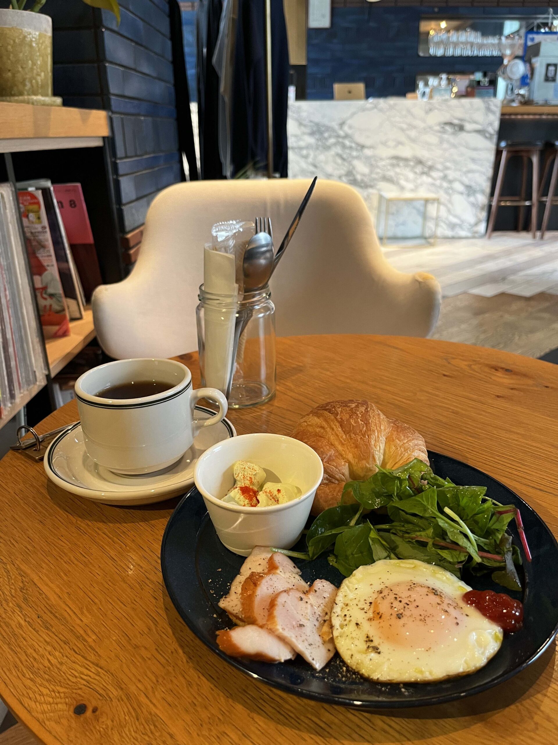 可頌太陽蛋套餐