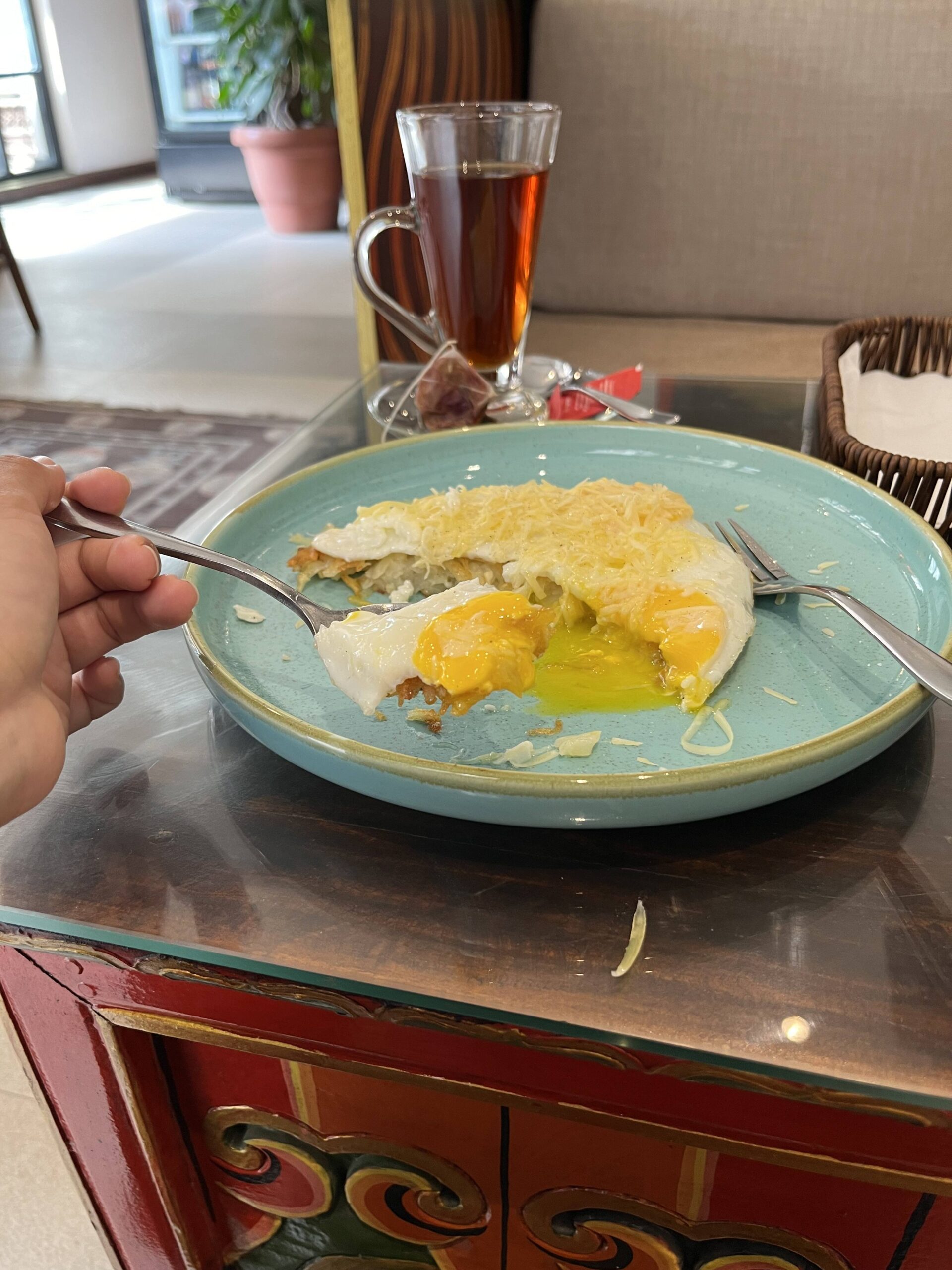 瑞士薯餅加氂牛起司加半熟蛋