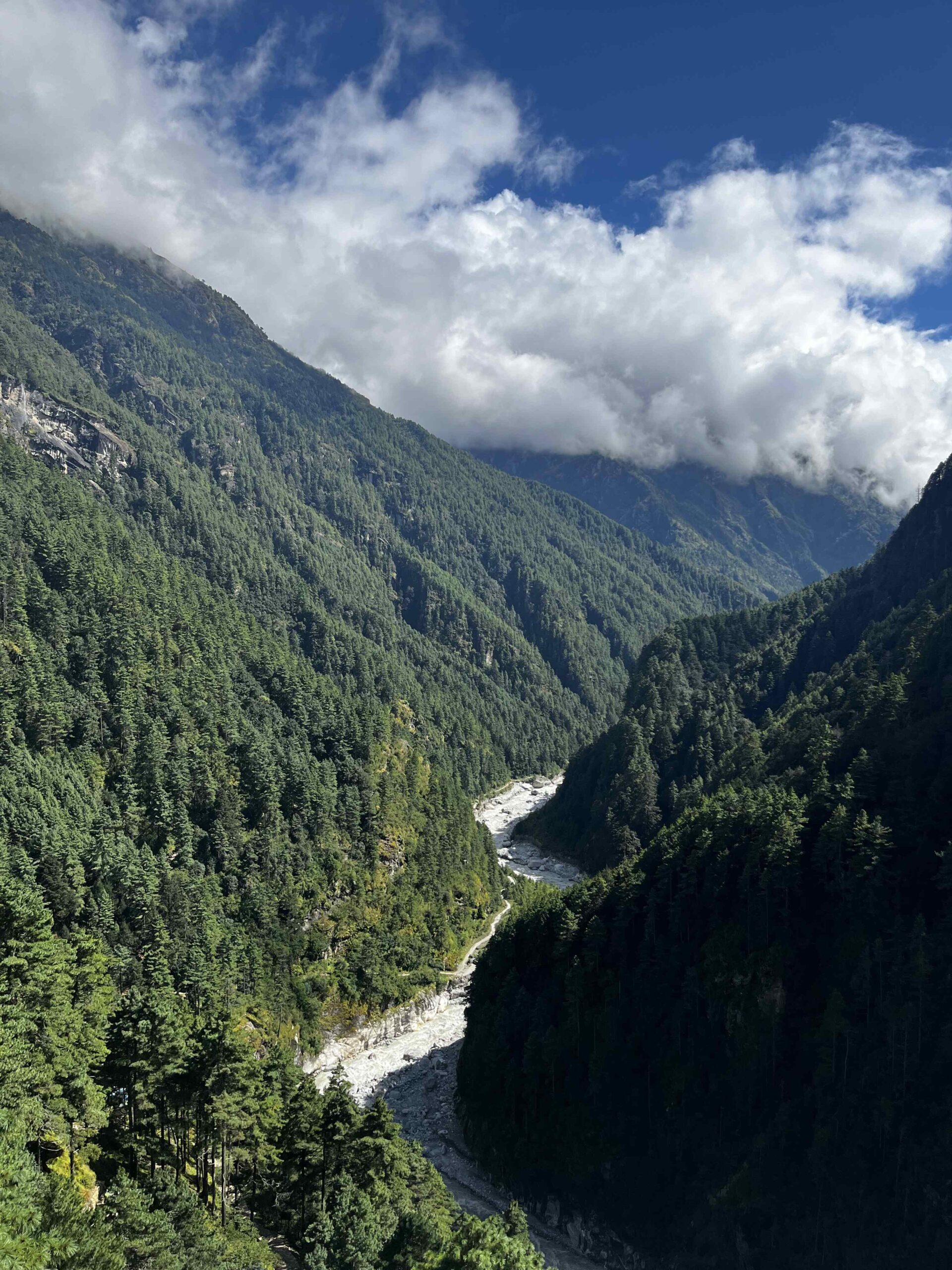 過橋後的平台可以拍到綿延的山景