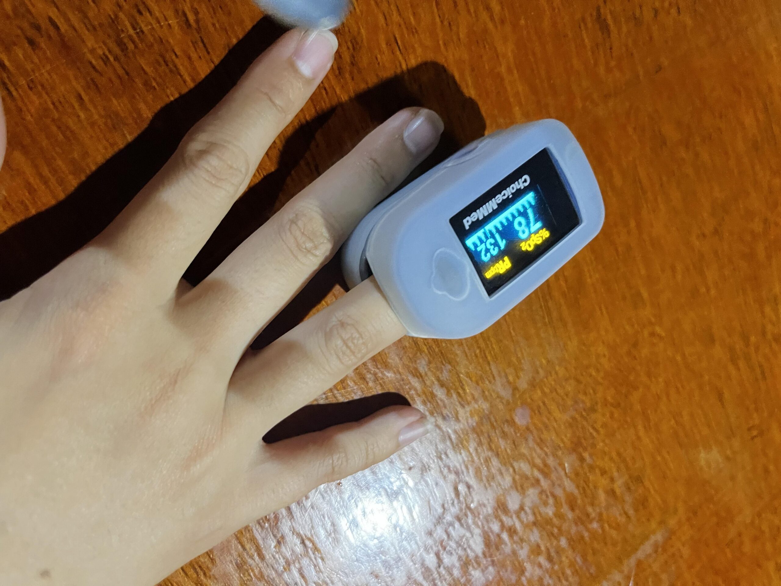 血氧落在78，是正常範圍（安心了）