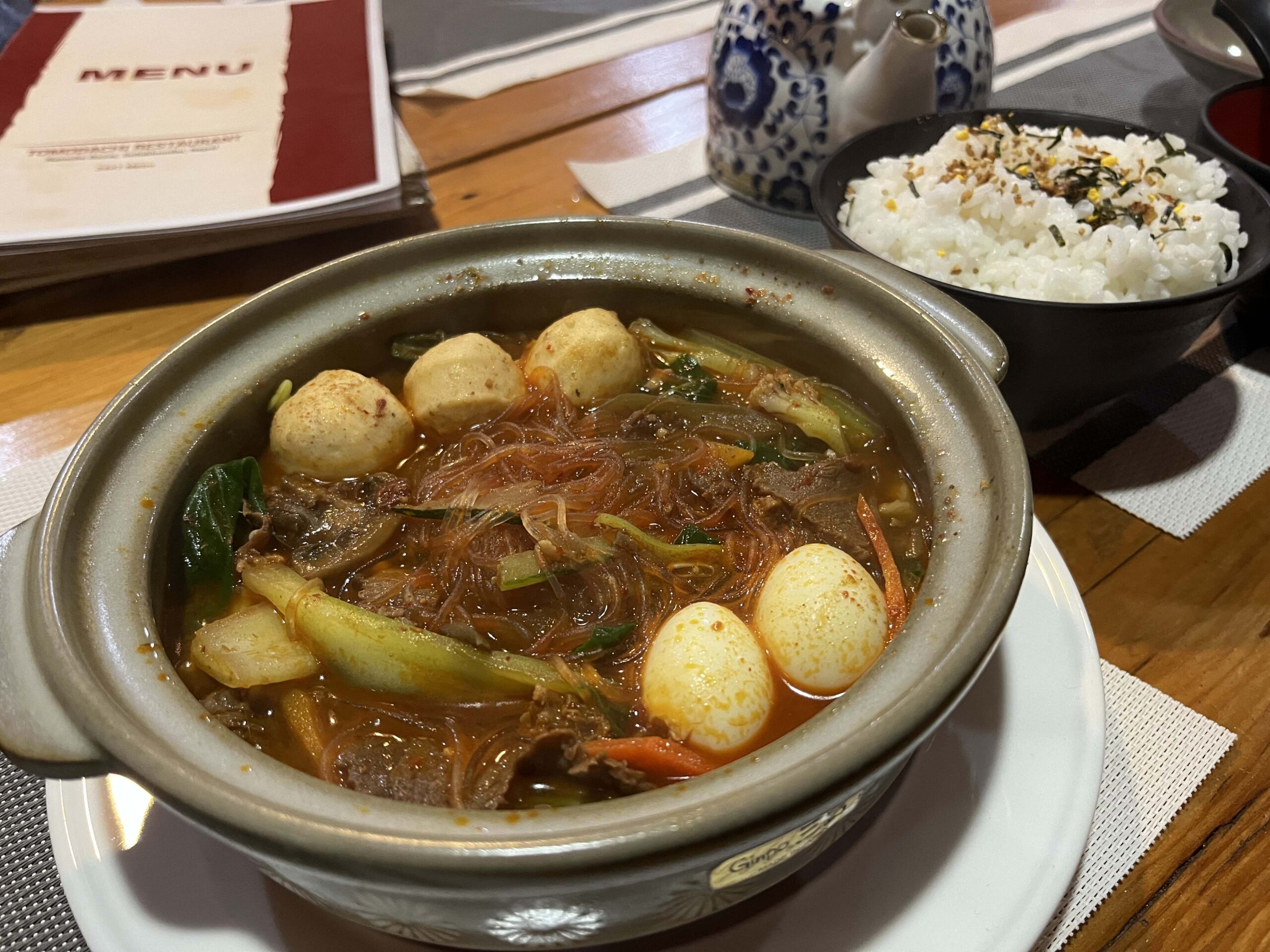 日式料理店超辣的重慶火鍋