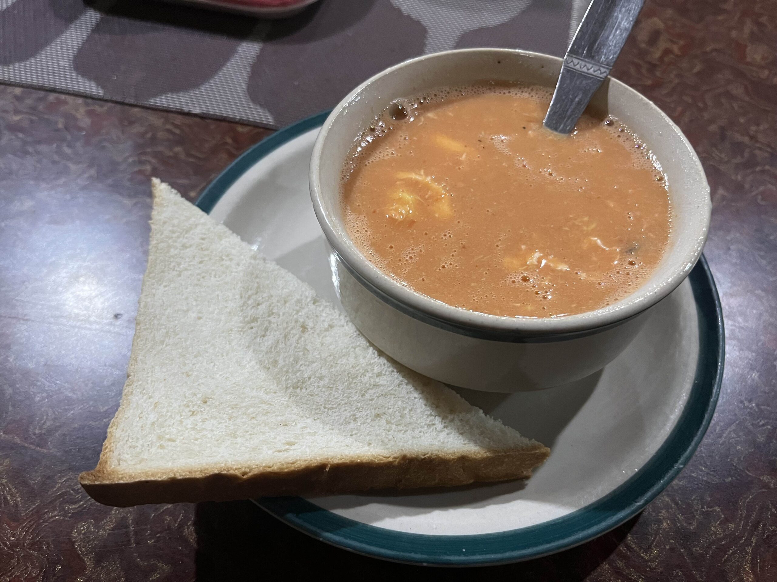 晚餐點了個湯