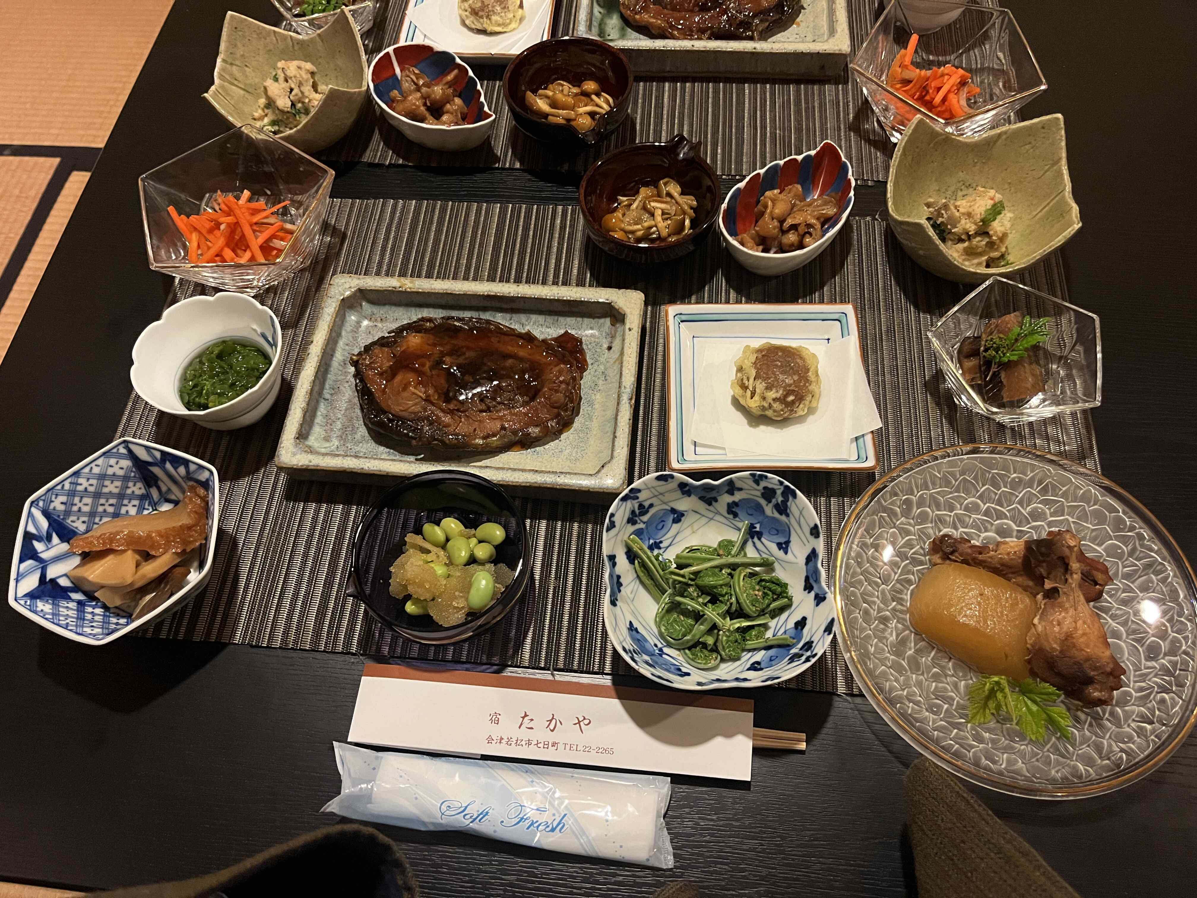 會津若松住宿 宿たかや 會津家庭料理晚餐