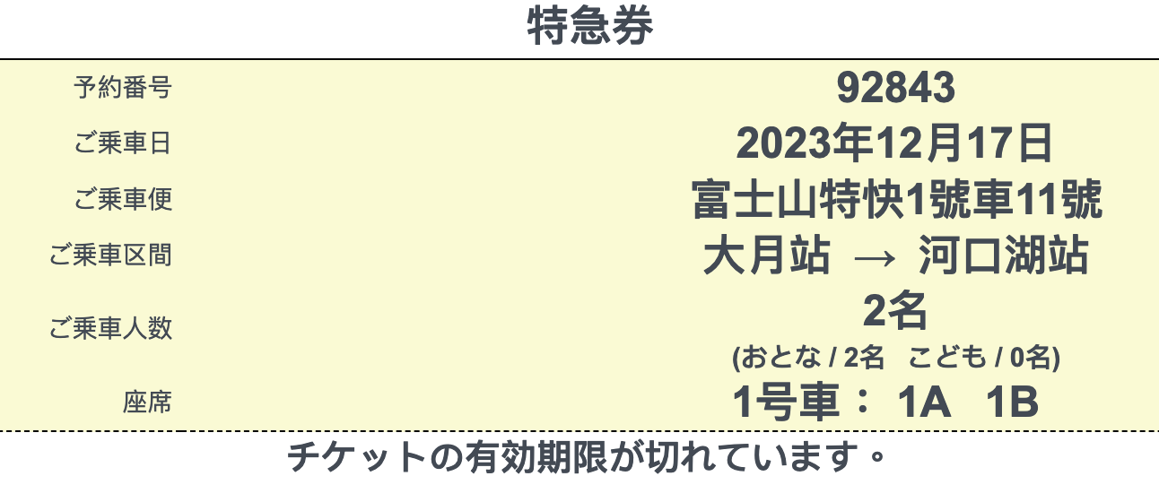要去河口湖卻搶不到只有4班的JR富士回游?在大月車站轉搭超可愛的富士山特急列車! 8 富士特急列車 特急券
