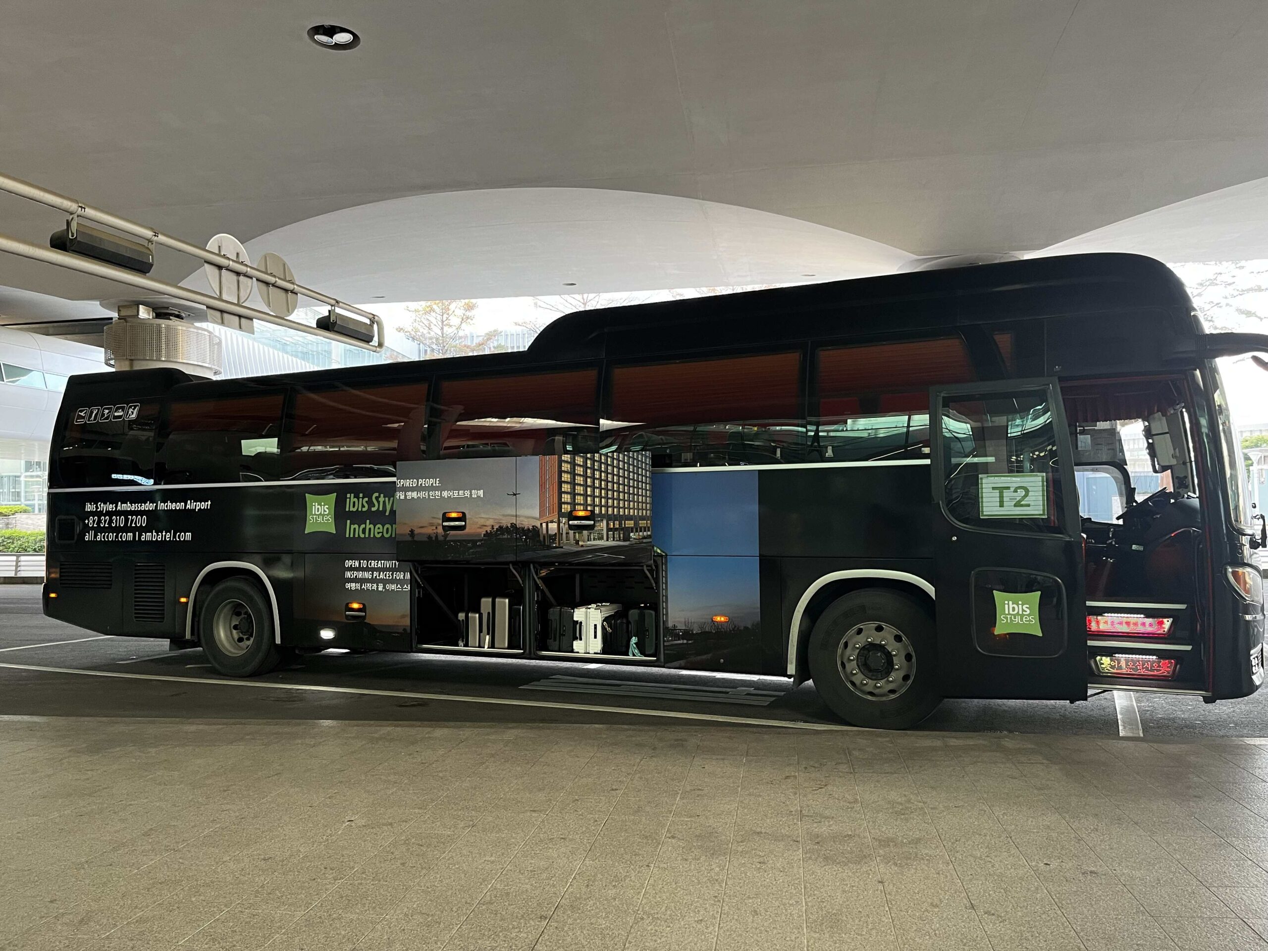 韓國首爾轉機住宿推薦:仁川機場宜必思尚品大使酒店(ibis Styles Ambassador Incheon Airport)三溫暖很新,餐廳好吃 2 韓國仁川機場宜必思尚品大使酒店,T2的飯店接駁車